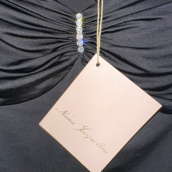 NWT Nana Jacqueline Black Olivia Long Sleeve Mini Dress Size Small - Picture 6 of 16